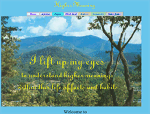 Tablet Screenshot of highermeaning.org